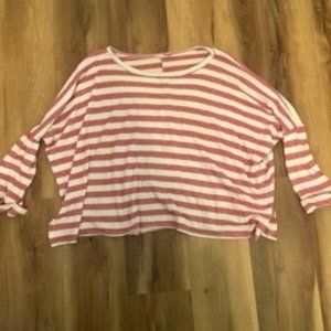 Red and White Stripped Sweater